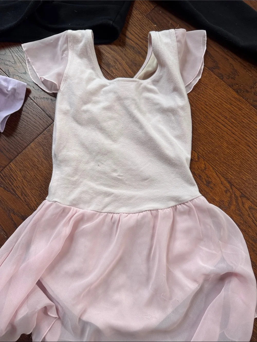Girls' Ballet Dress and Wrap Set - Light Pink & Light Purple